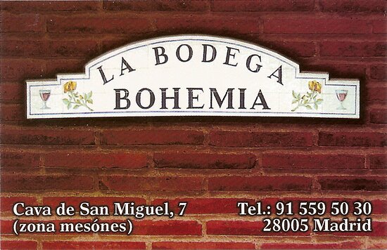 bodega La Bodega Bohemia
